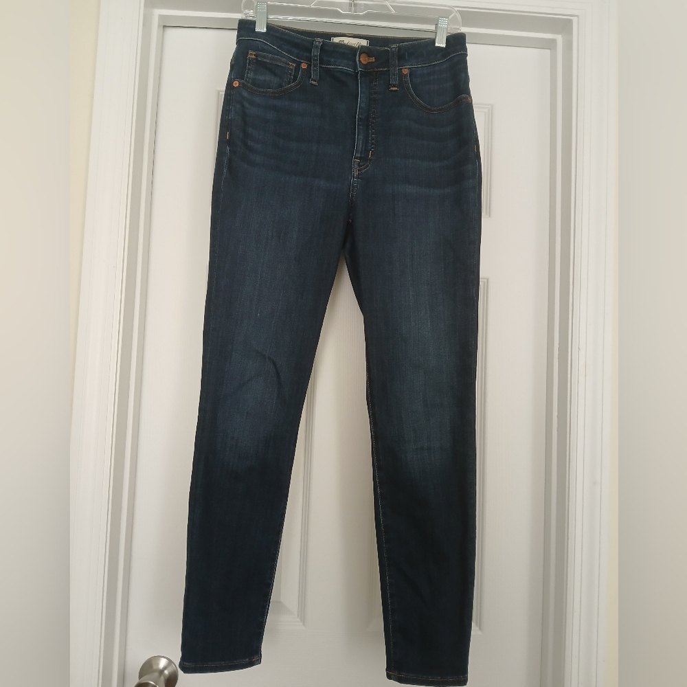 Madewell Size 27 Dark Blue Straight Leg Jeans